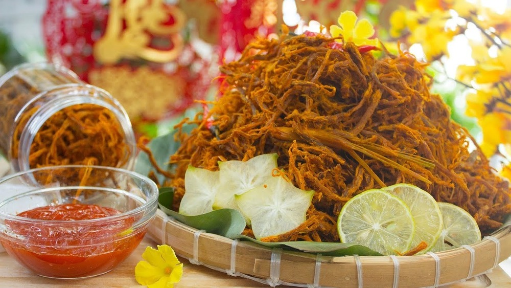 Cách làm khô heo giả bò xé sợi