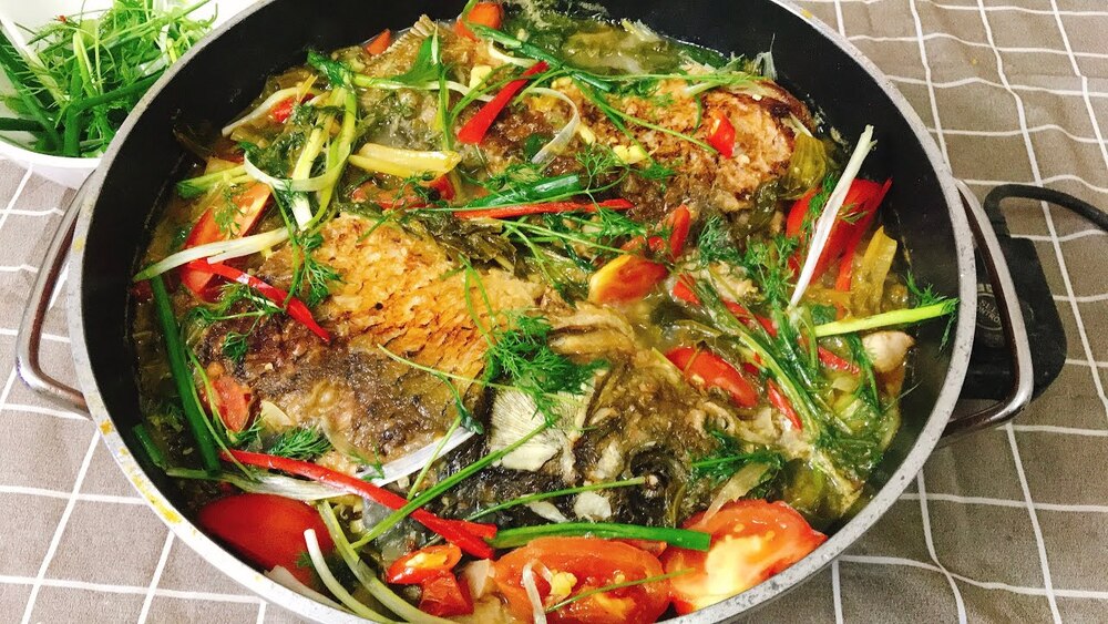 Cách nấu cá chép om dưa