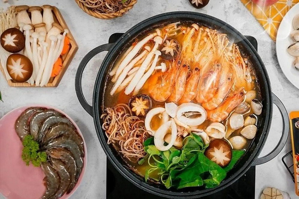 Lẩu Thái là một trong những món ăn nóng hổi, “đưa vị” vào ngày mưa 